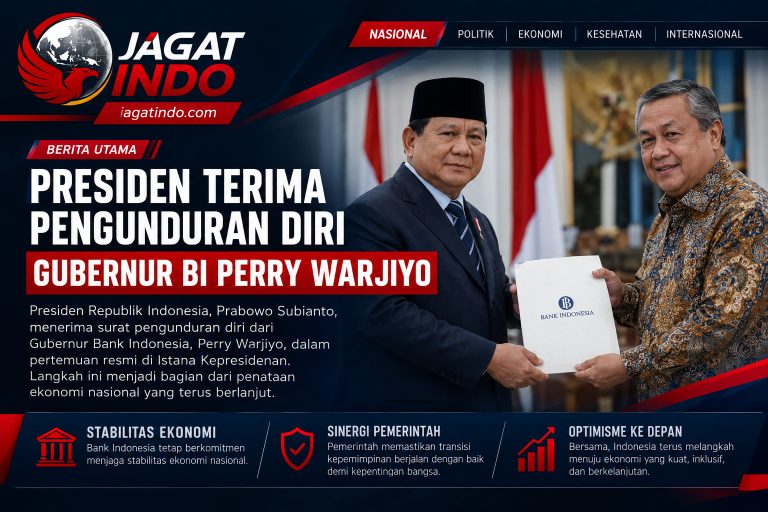Presiden Terima Pengunduran Diri Gubernur BI Perry Warjiyo