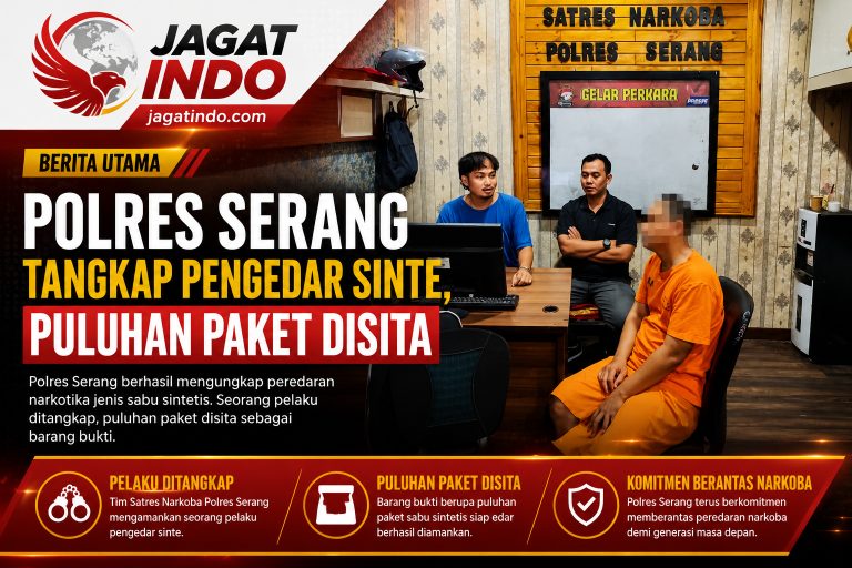 Polres Serang Tangkap Pengedar Sinte, Puluhan Paket Disita