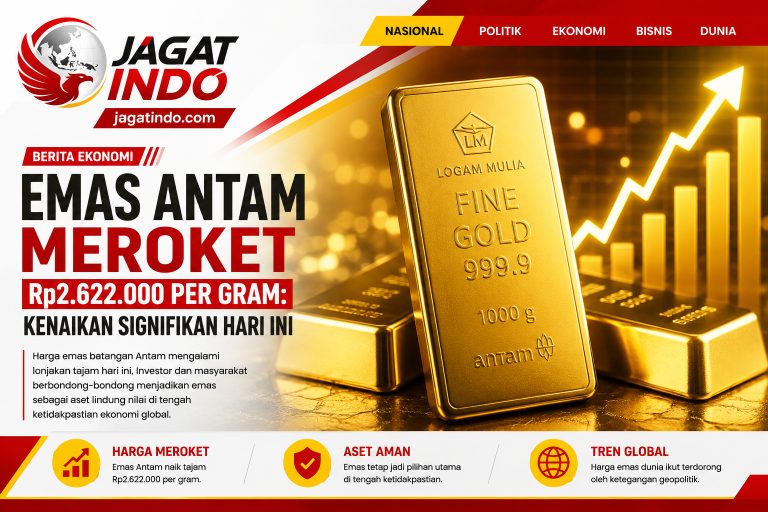 Emas Antam Meroket Rp2.622.000 per Gram: Kenaikan Signifikan Hari Ini