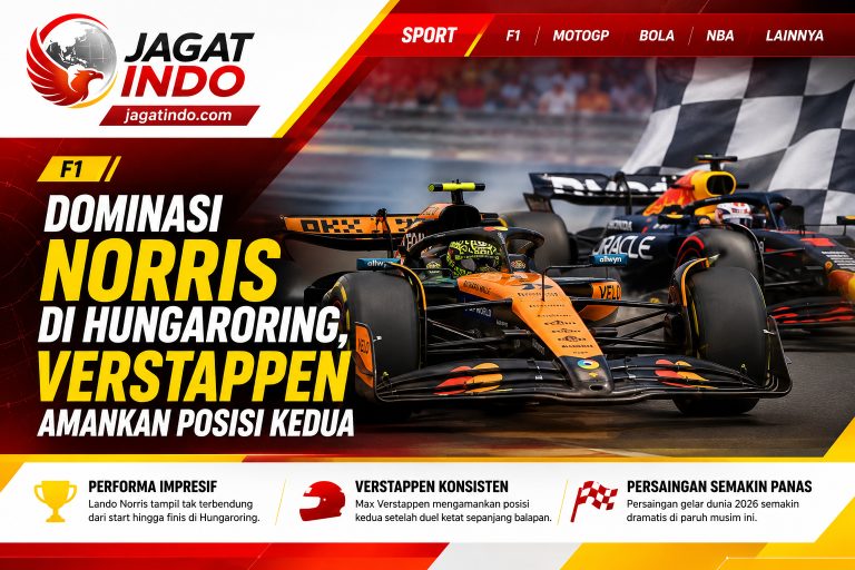 Dominasi Norris di Hungaroring, Verstappen Amankan Posisi Kedua