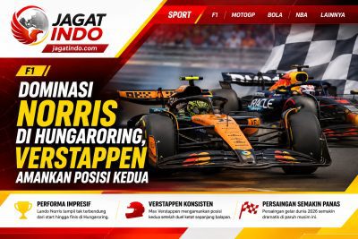 Dominasi Norris di Hungaroring, Verstappen Amankan Posisi Kedua
