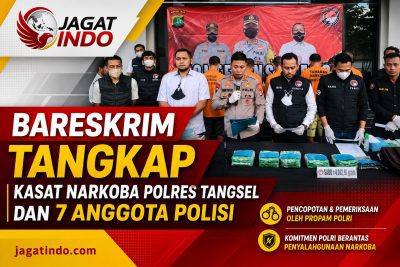 Bareskrim Tangkap Kasat Narkoba Polres Tangsel dan 7 Anggota Polisi
