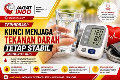 Terhidrasi: Kunci Menjaga Tekanan Darah Tetap Stabil Menurut Ahli
