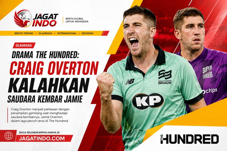 Drama The Hundred: Craig Overton Kalahkan Saudara Kembar Jamie