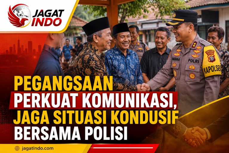 Pegangsaan Perkuat Komunikasi, Jaga Situasi Kondusif Bersama Polisi