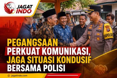 Pegangsaan Perkuat Komunikasi, Jaga Situasi Kondusif Bersama Polisi