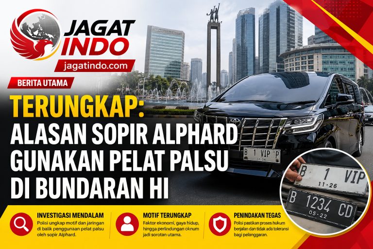 Terungkap: Alasan Sopir Alphard Gunakan Pelat Palsu di Bundaran HI