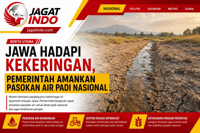 Jawa Hadapi Kekeringan, Pemerintah Amankan Pasokan Air Padi Nasional