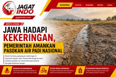 Jawa Hadapi Kekeringan, Pemerintah Amankan Pasokan Air Padi Nasional