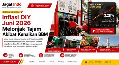 Inflasi DIY Juni 2026 Melonjak Tajam Akibat Kenaikan BBM