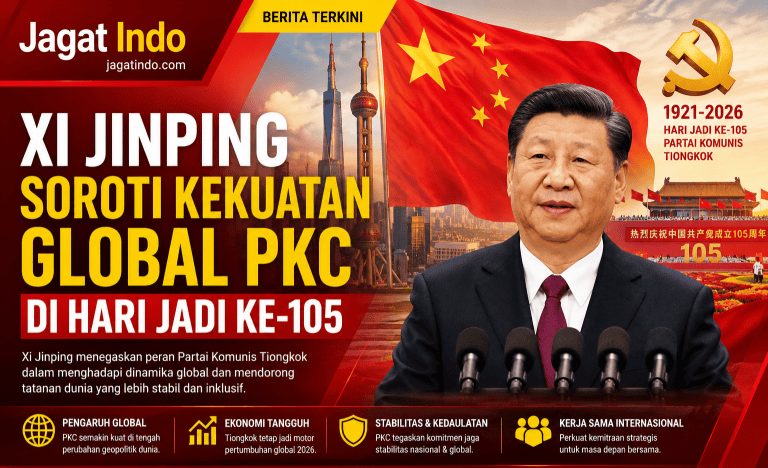 Xi Jinping Soroti Kekuatan Global PKC di Hari Jadi ke-105