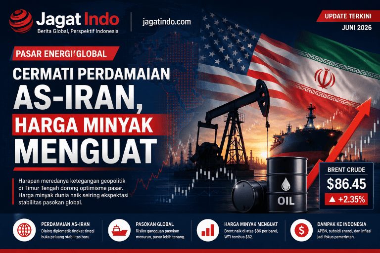 Pasar Energi Global Cermati Perdamaian AS-Iran, Harga Minyak Menguat