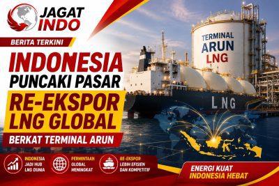 Indonesia Puncaki Pasar Re-Ekspor LNG Global Berkat Terminal Arun