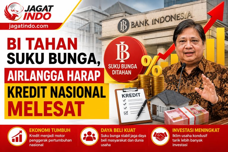 BI Tahan Suku Bunga, Airlangga Harap Kredit Nasional Melesat