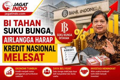 BI Tahan Suku Bunga, Airlangga Harap Kredit Nasional Melesat