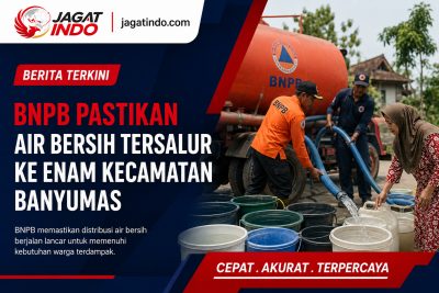 BNPB Pastikan Air Bersih Tersalur ke Enam Kecamatan Banyumas