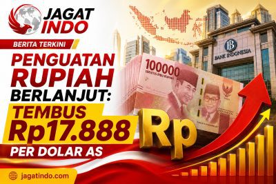 Penguatan Rupiah Berlanjut: Tembus Rp17.888 per Dolar AS