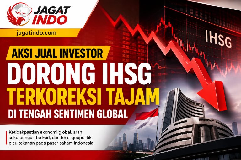 Aksi Jual Investor Dorong IHSG Terkoreksi Tajam di Tengah Sentimen Global