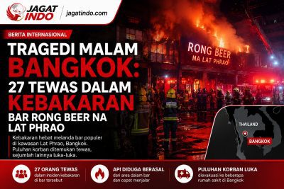 Tragedi Malam Bangkok: 27 Tewas dalam Kebakaran Bar Rong Beer Na Lat Phrao