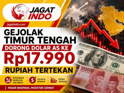 Gejolak Timur Tengah Dorong Dolar AS ke Rp17.990, Rupiah Tertekan