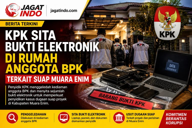 KPK Sita Bukti Elektronik di Rumah Anggota BPK Terkait Suap Muara Enim