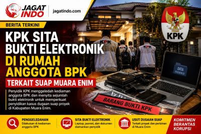 KPK Sita Bukti Elektronik di Rumah Anggota BPK Terkait Suap Muara Enim