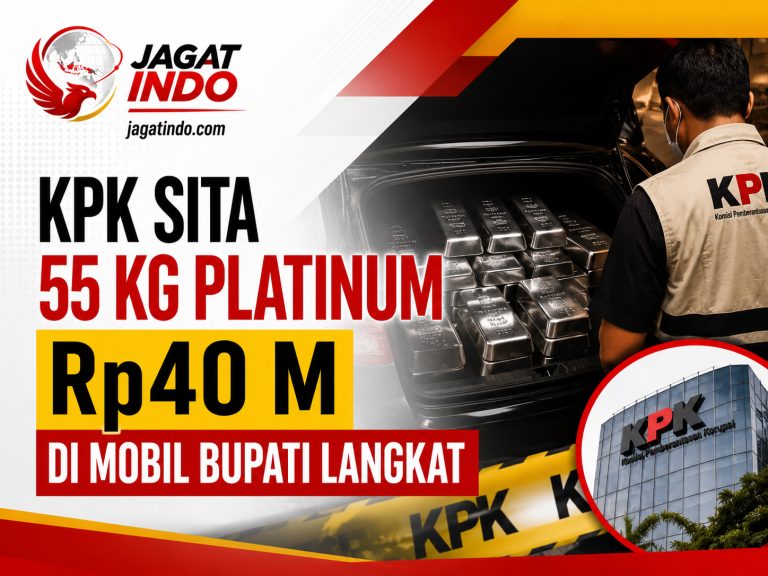 KPK Sita 55 Kg Platinum Rp40 M di Mobil Bupati Langkat