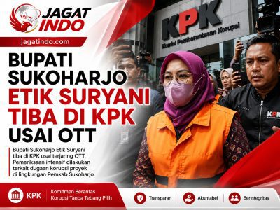 Bupati Sukoharjo Etik Suryani Tiba di KPK Usai OTT