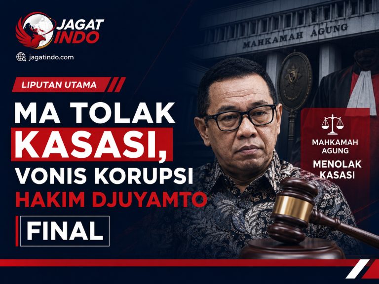 MA Tolak Kasasi, Vonis Korupsi Hakim Djuyamto Final