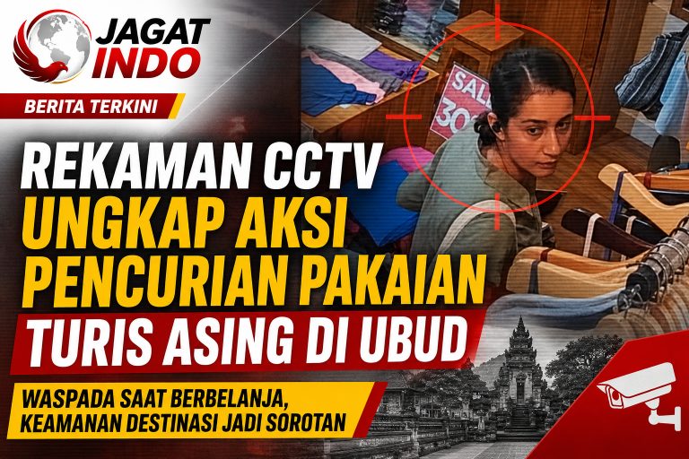Rekaman CCTV Ungkap Aksi Pencurian Pakaian Turis Asing di Ubud