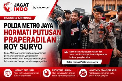 Polda Metro Jaya Hormati Putusan Praperadilan Roy Suryo