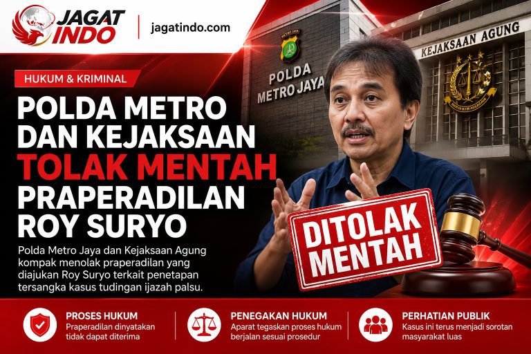 Polda Metro dan Kejaksaan Tolak Mentah Praperadilan Roy Suryo