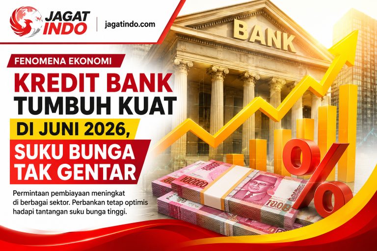 Fenomena Ekonomi: Kredit Bank Tumbuh Kuat di Juni 2026, Suku Bunga Tak Gentar