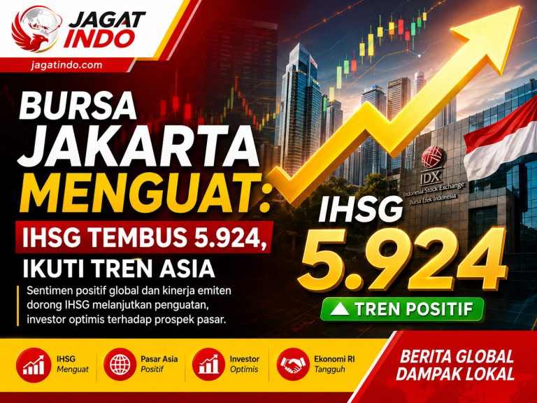 Bursa Jakarta Menguat: IHSG Tembus 5.924, Ikuti Tren Asia
