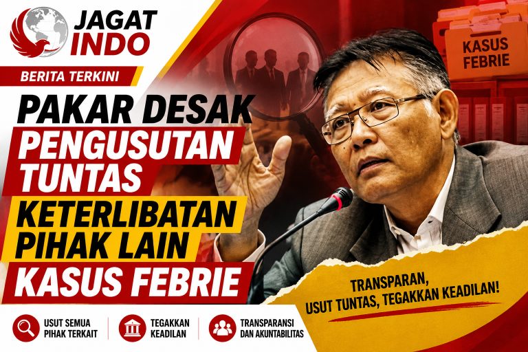 Pakar Desak Pengusutan Tuntas Keterlibatan Pihak Lain Kasus Febrie