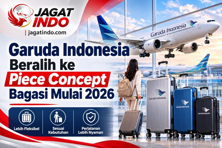 Garuda Indonesia Beralih ke Piece Concept Bagasi Mulai 2026