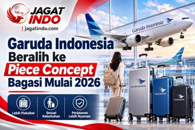 Garuda Indonesia Beralih ke Piece Concept Bagasi Mulai 2026