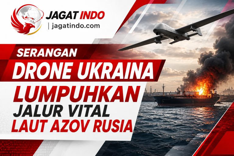 Serangan Drone Ukraina Lumpuhkan Jalur Vital Laut Azov Rusia