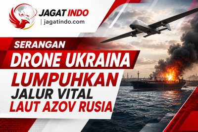 Serangan Drone Ukraina Lumpuhkan Jalur Vital Laut Azov Rusia