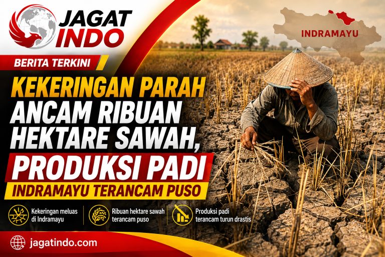 Kekeringan Parah Ancam Ribuan Hektare Sawah, Produksi Padi Indramayu Terancam Puso