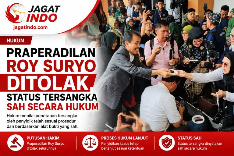 Praperadilan Roy Suryo Ditolak, Status Tersangka Sah Secara Hukum