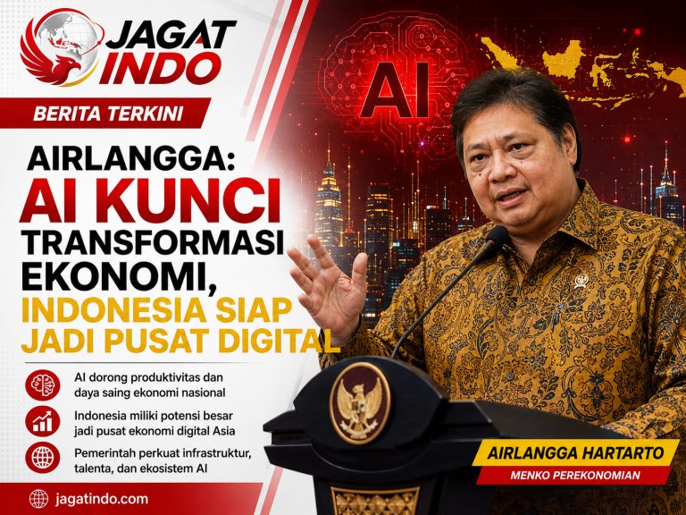 Airlangga: AI Kunci Transformasi Ekonomi, Indonesia Siap Jadi Pusat Digital