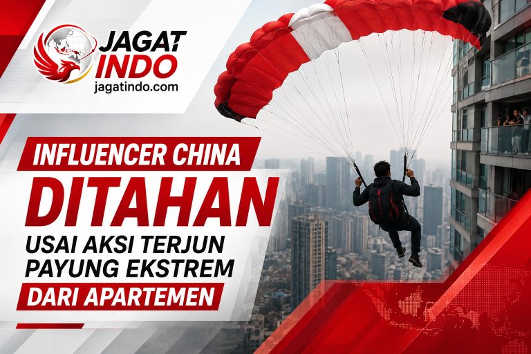 Influencer China Ditahan Usai Aksi Terjun Payung Ekstrem dari Apartemen