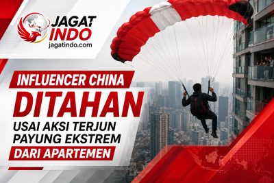 Influencer China Ditahan Usai Aksi Terjun Payung Ekstrem dari Apartemen