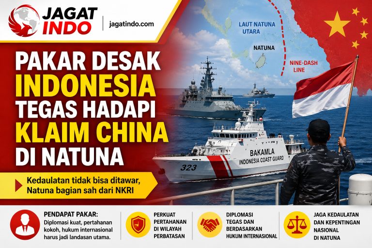 Pakar Desak Indonesia Tegas Hadapi Klaim China di Natuna