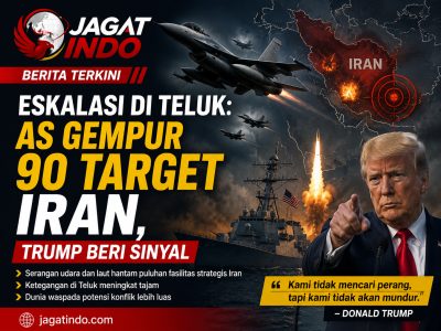 Eskalasi di Teluk: AS Gempur 90 Target Iran, Trump Beri Sinyal