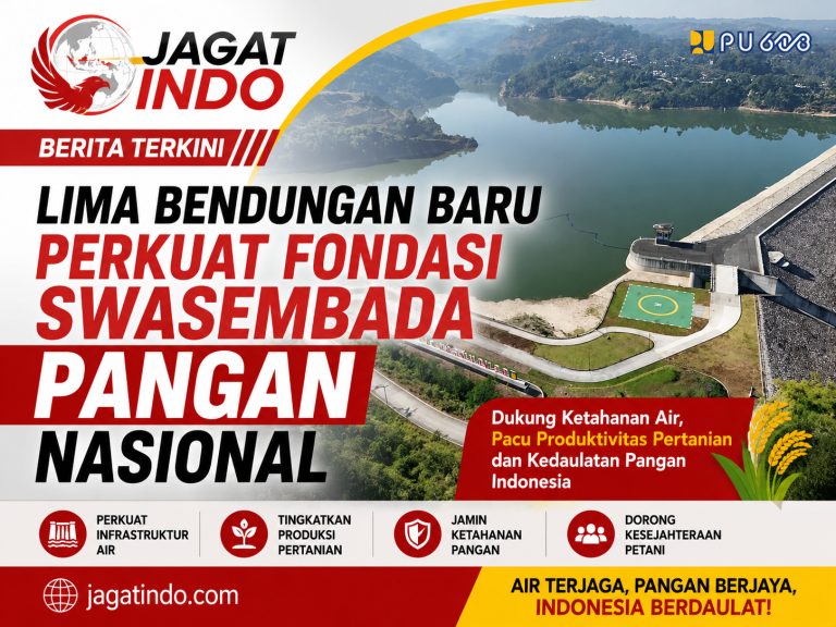 Lima Bendungan Baru Perkuat Fondasi Swasembada Pangan Nasional