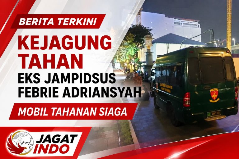 Kejagung Tahan Eks Jampidsus Febrie Adriansyah, Mobil Tahanan Siaga
