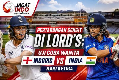 Pertarungan Sengit di Lord's: Uji Coba Wanita Inggris vs India Hari Ketiga