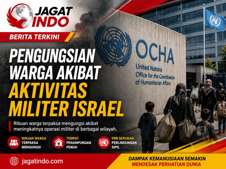 PBB: Pengungsian Warga Palestina Melonjak Akibat Aktivitas Israel